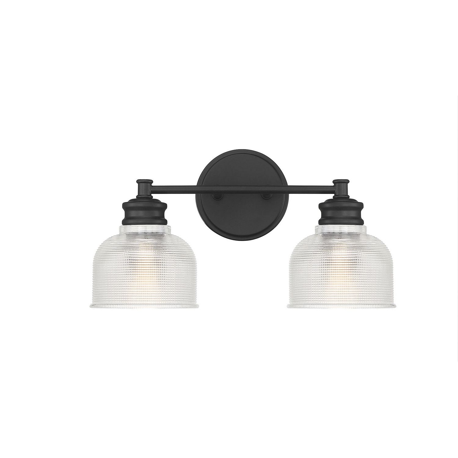 Meridian M80034MBK Two Light Bathroom Vanity Light in Matte Black