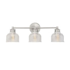 Meridian M80035BN Three Light Bathroom Vanity Light in Brushed Nickel