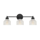 Meridian M80035MBK Three Light Bathroom Vanity Light in Matte Black
