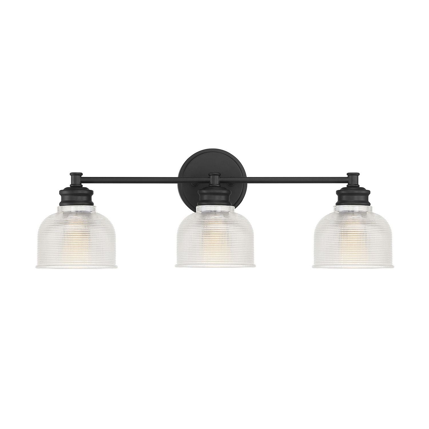 Meridian M80035MBK Three Light Bathroom Vanity Light in Matte Black