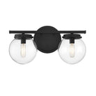 Meridian M80046MBK Two Light Bathroom Vanity Light in Matte Black