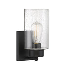 Meridian M90013MBK One Light Wall Sconce in Matte Black