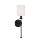 Meridian M90057MBK One Light Wall Sconce in Matte Black