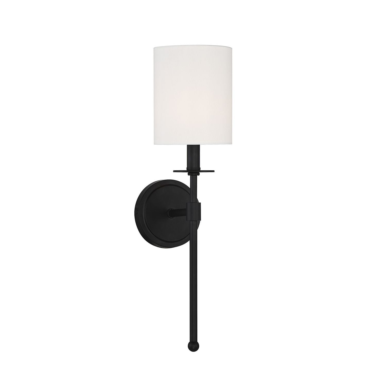 Meridian M90057MBK One Light Wall Sconce in Matte Black