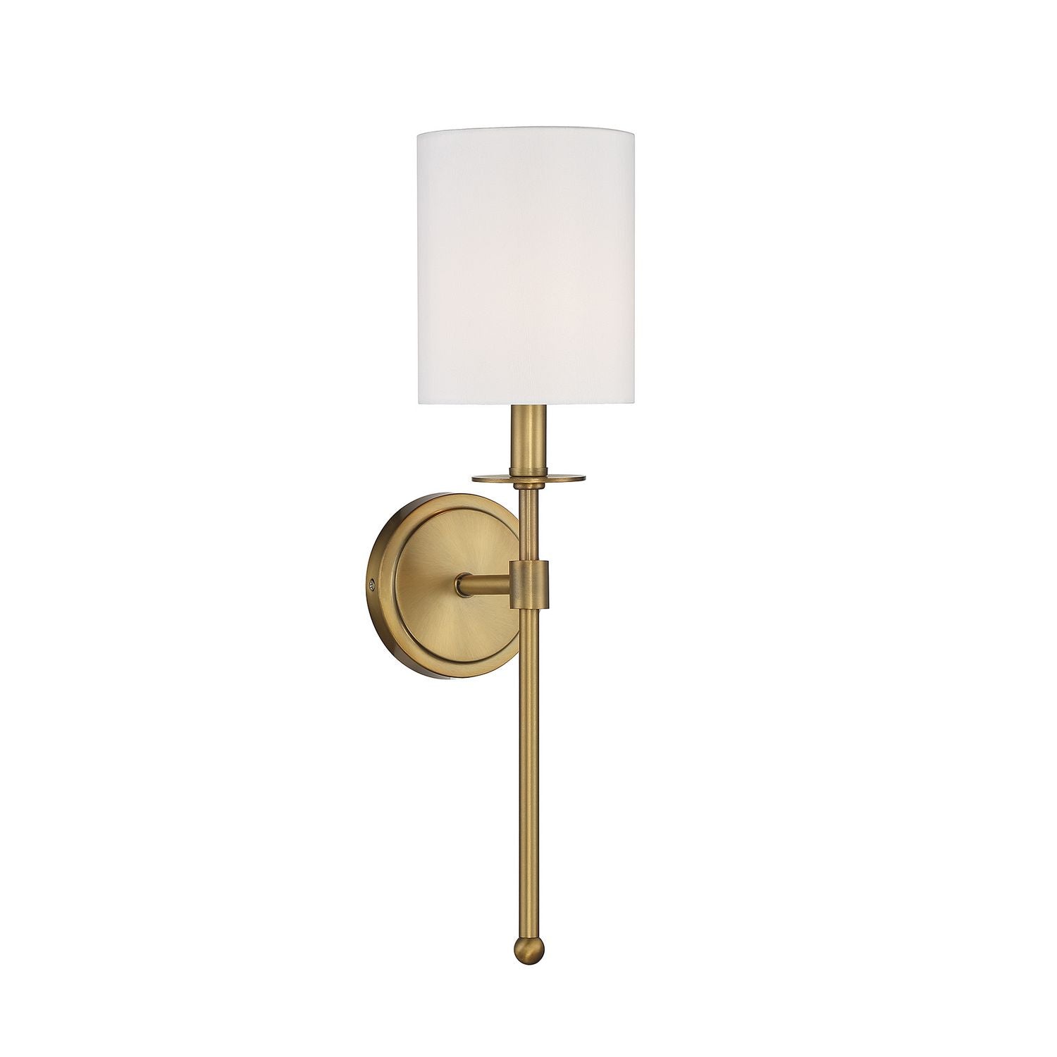 Meridian M90057NB One Light Wall Sconce in Natural Brass
