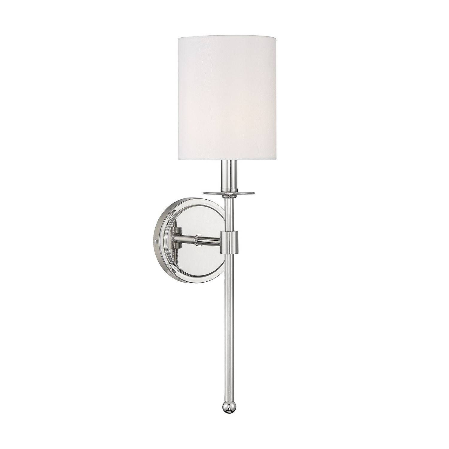 Meridian M90057PN One Light Wall Sconce in Polished Nickel