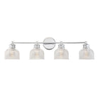 Meridian M80036CH Four Light Bathroom Vanity Light in Chrome
