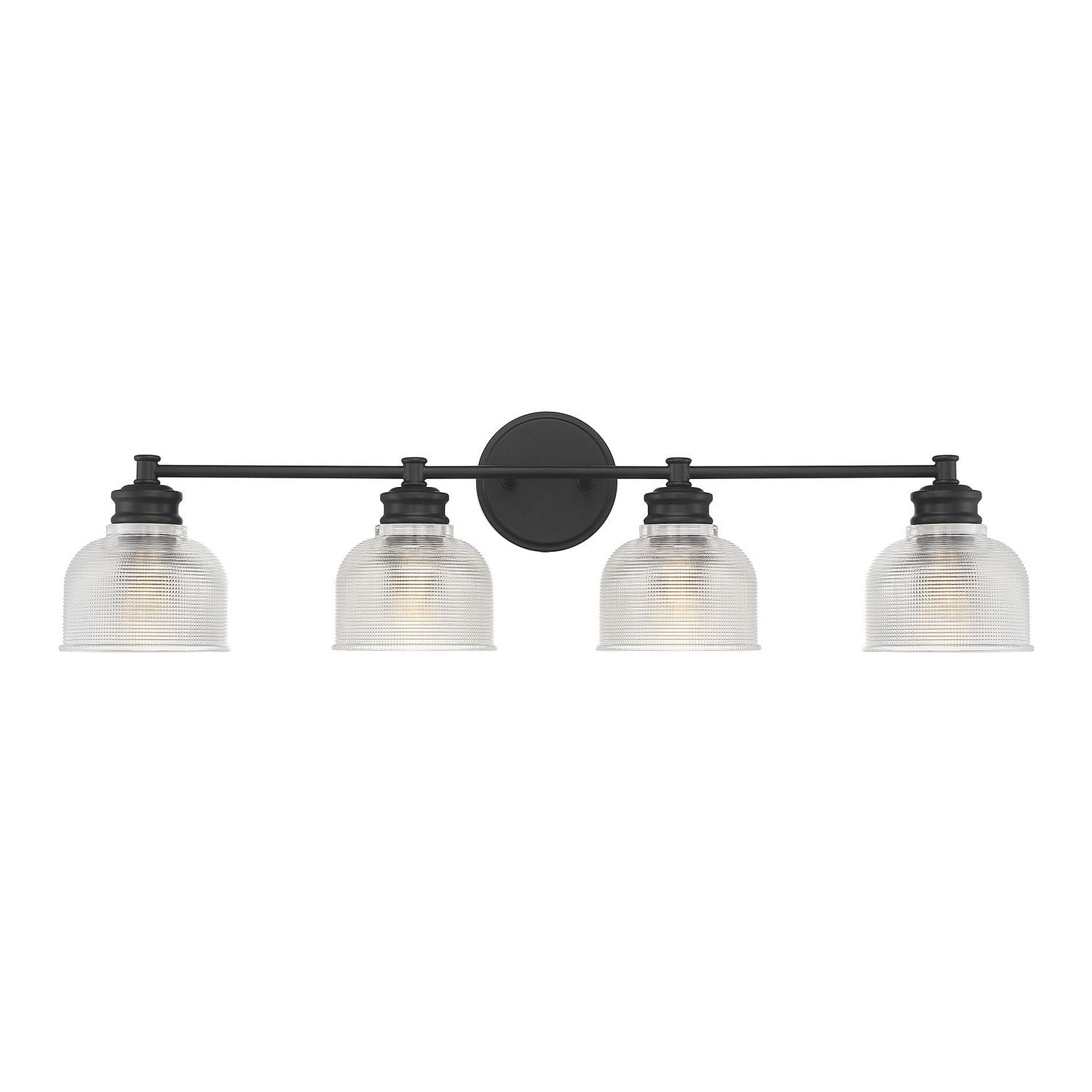 Meridian M80036MBK Four Light Bathroom Vanity Light in Matte Black