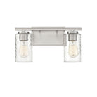 Meridian M80037BN Two Light Bathroom Vanity Light in Brushed Nickel