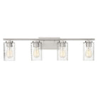 Meridian M80039BN Four Light Bathroom Vanity Light in Brushed Nickel