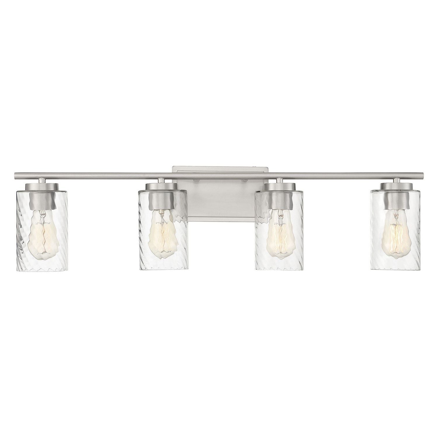 Meridian M80039BN Four Light Bathroom Vanity Light in Brushed Nickel