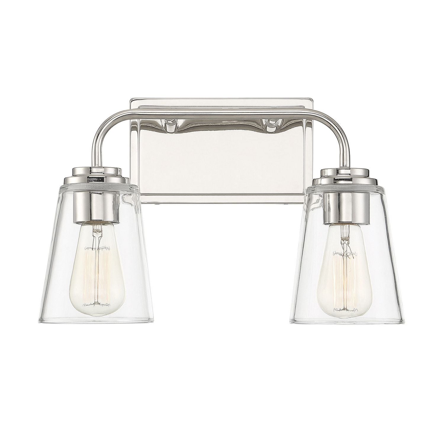 Meridian M80043PN Two Light Bathroom Vanity Light in Polished Nickel