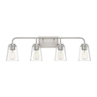 Meridian M80045BN Four Light Bathroom Vanity Light in Brushed Nickel