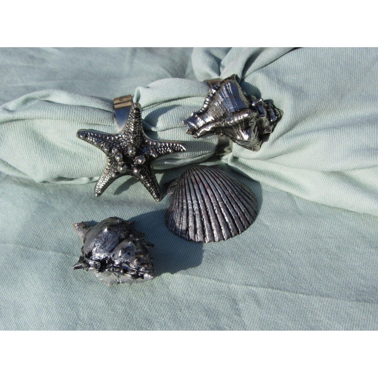 ELK Home - Seashell Napkin Rings (Set Of 4) - NAP016/S4 - Canada Light Shop