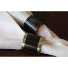 ELK Home - Horn Napkin Rings - Plain (Set Of 4) - NAP020/S4 - Canada Light Shop