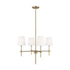 Visual Comfort Studio Canada - 3187204-848 - Four Light Chandelier - Baker - Satin Brass