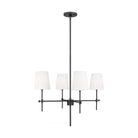 Visual Comfort Studio Canada - 3187204EN-112 - Four Light Chandelier - Baker - Midnight Black