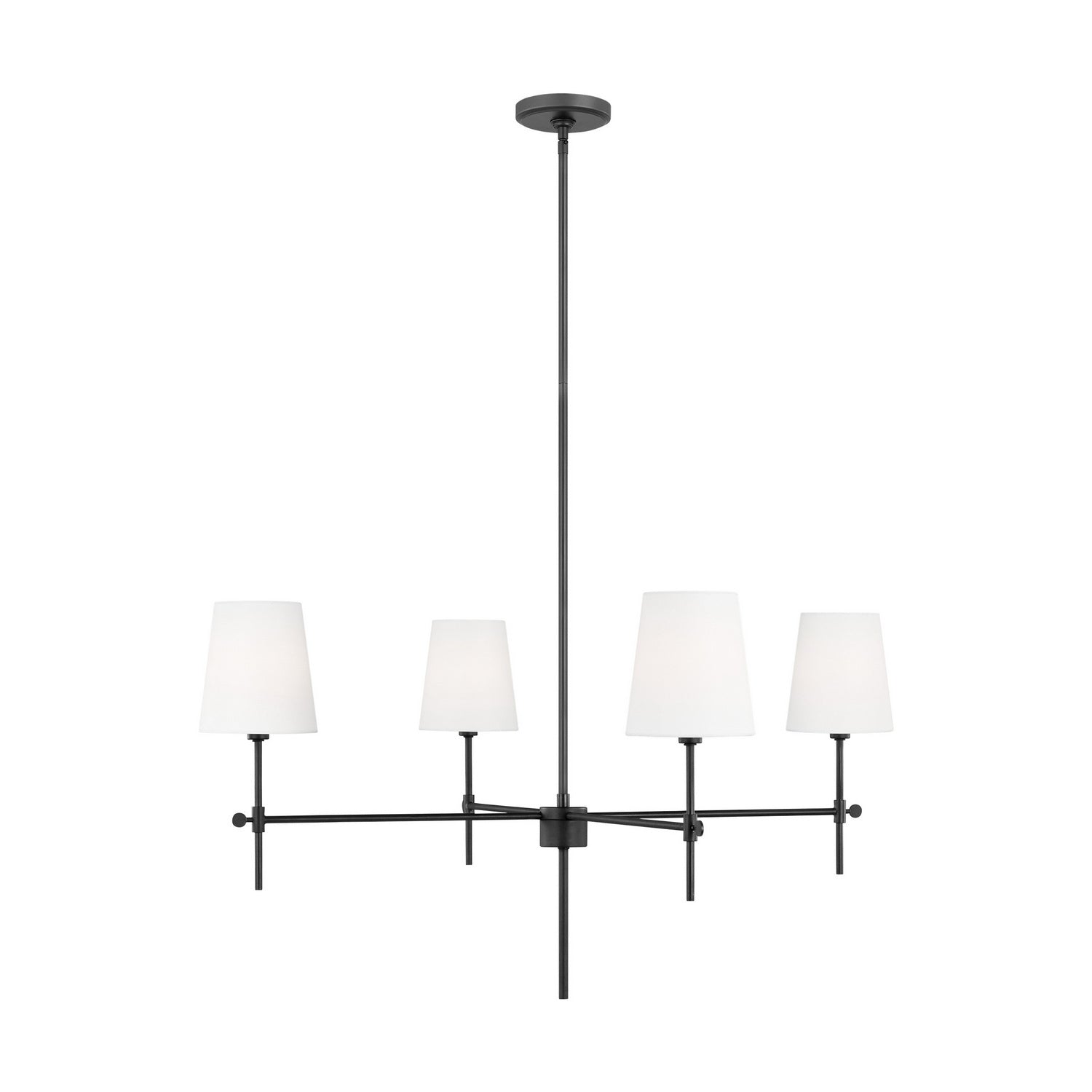 Visual Comfort Studio Canada - 3287204-112 - Four Light Chandelier - Baker - Midnight Black