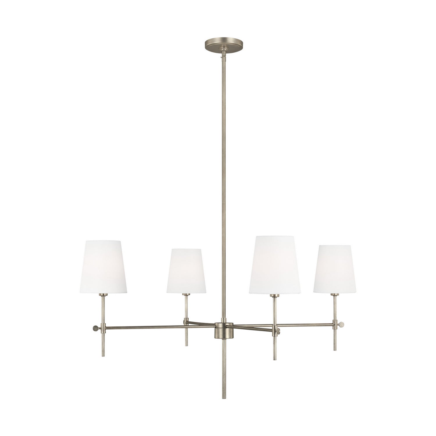 Visual Comfort Studio Canada - 3287204EN-965 - Four Light Chandelier - Baker - Antique Brushed Nickel