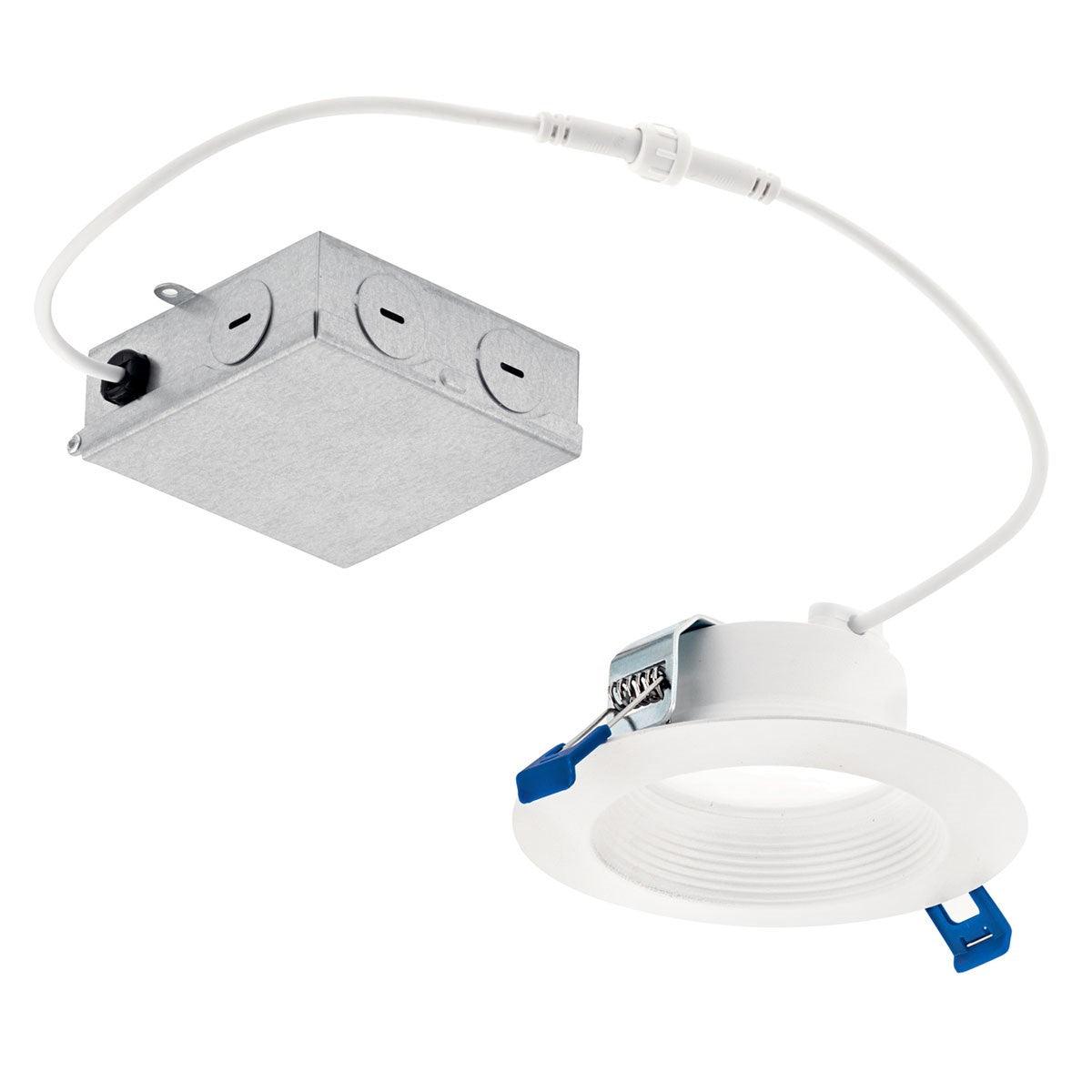 Kichler - Direct To Ceiling Recessed LED Recessed Downlight - Round - DLRC04R3090WHT - Canada Light Shop
