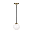 Visual Comfort Studio Canada - 6018EN3-848 - One Light Pendant - Leo - Hanging Globe - Satin Brass