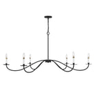 Meridian M100105MBK Six Light Chandelier in Matte Black