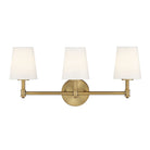 Meridian M80051NB Three Light Bathroom Vanity Light in Natural Brass