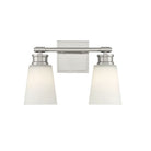 Meridian M80054BN Two Light Bathroom Vanity Light in Brushed Nickel