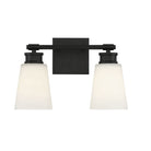 Meridian M80054MBK Two Light Bathroom Vanity Light in Matte Black