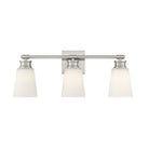 Meridian M80055BN Three Light Bathroom Vanity Light in Brushed Nickel