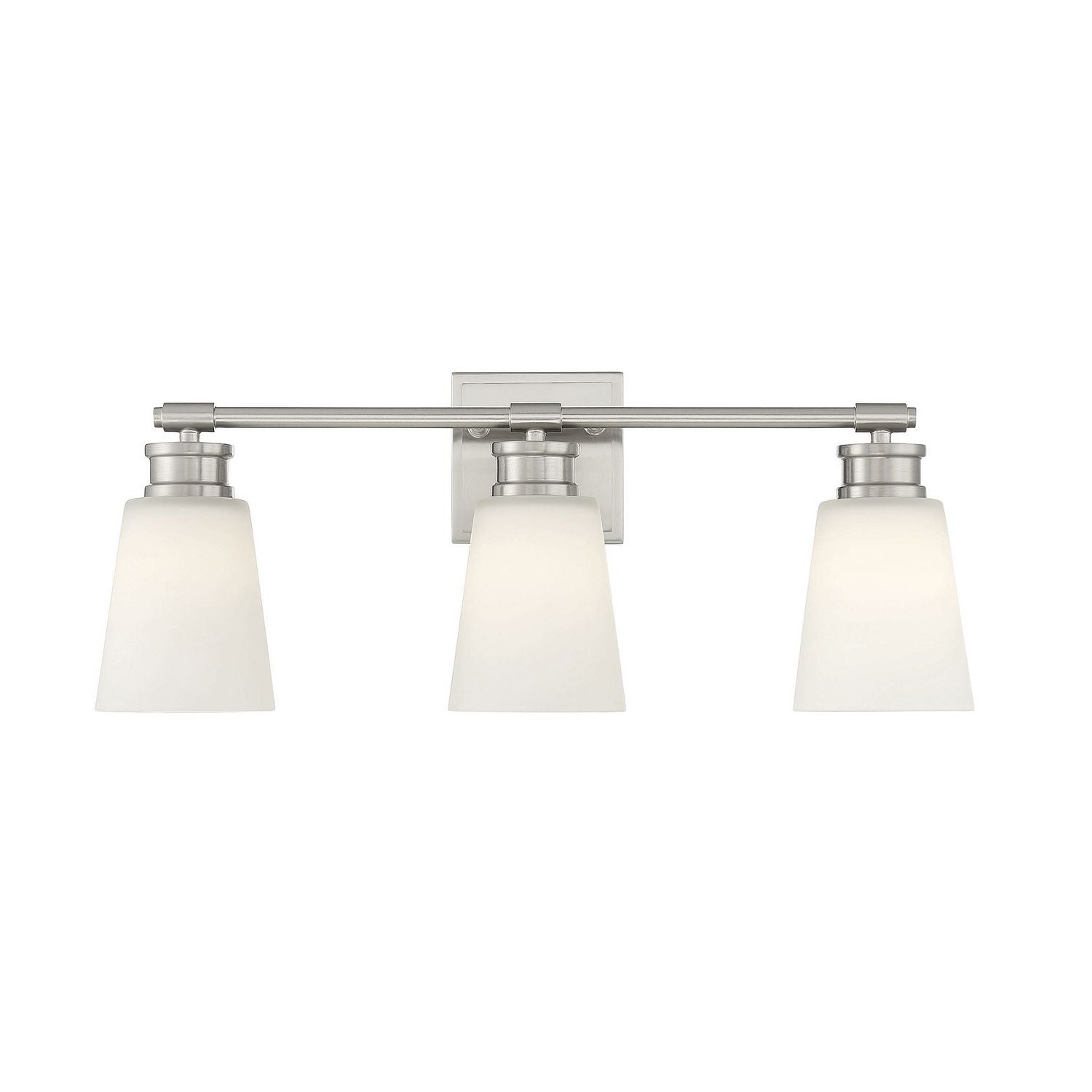 Meridian M80055BN Three Light Bathroom Vanity Light in Brushed Nickel