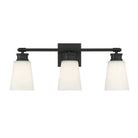 Meridian M80055MBK Three Light Bathroom Vanity Light in Matte Black