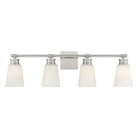 Meridian M80056BN Four Light Bathroom Vanity Light in Brushed Nickel