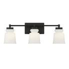 Meridian M80058MBK Three Light Bathroom Vanity Light in Matte Black