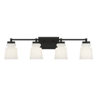 Meridian M80059MBK Four Light Bathroom Vanity Light in Matte Black
