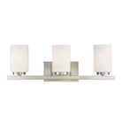 Meridian M80067BN Three Light Bathroom Vanity Light in Brushed Nickel