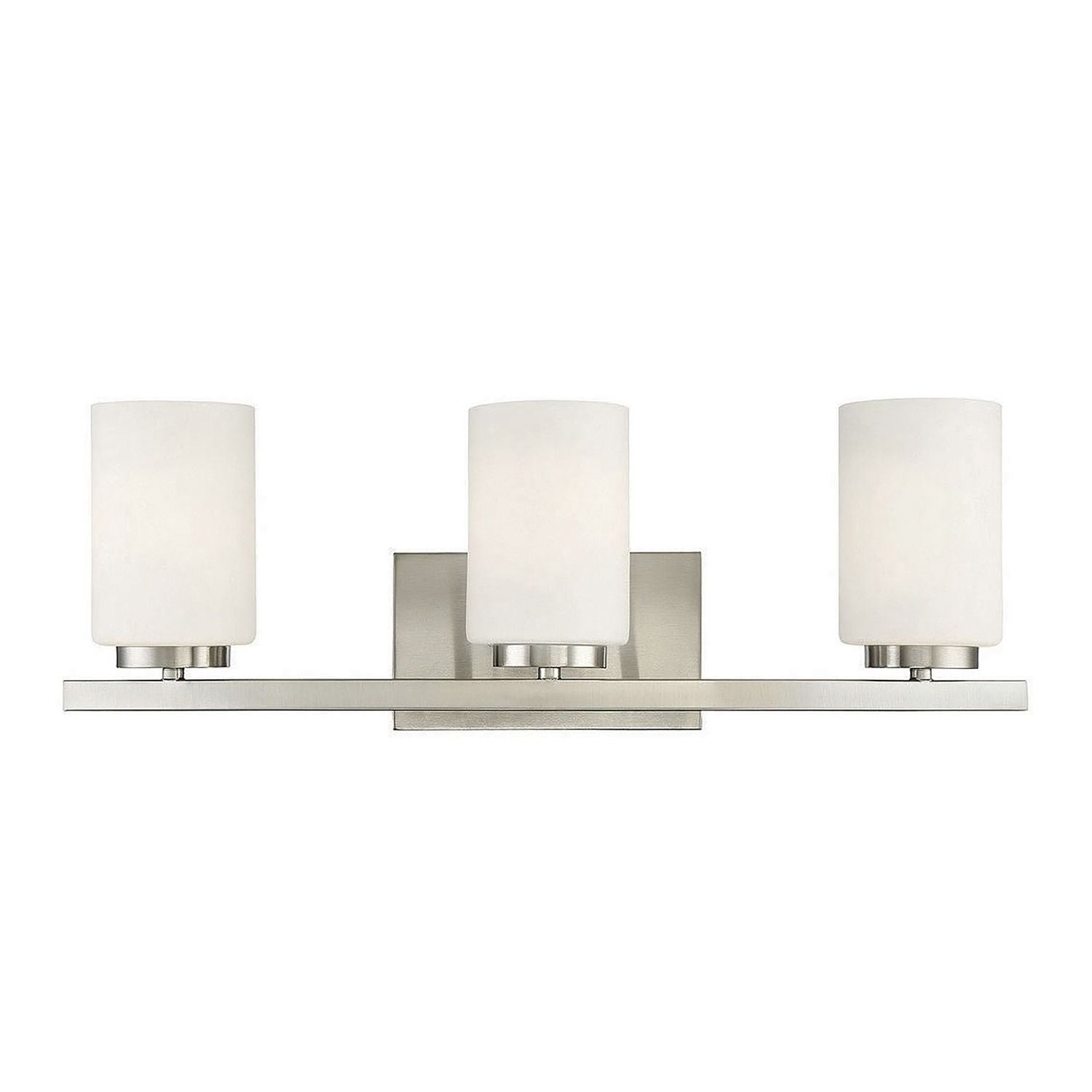 Meridian M80067BN Three Light Bathroom Vanity Light in Brushed Nickel