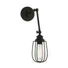 Meridian M90022MBK One Light Wall Sconce in Matte Black