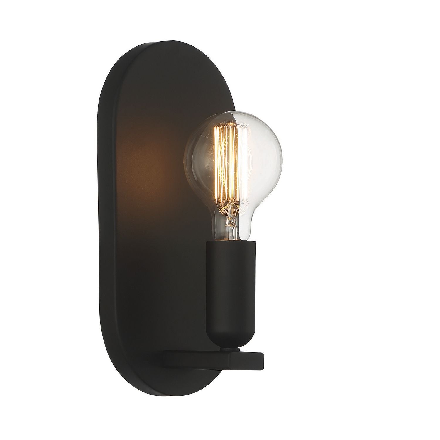 Meridian M90059MBK One Light Wall Sconce in Matte Black