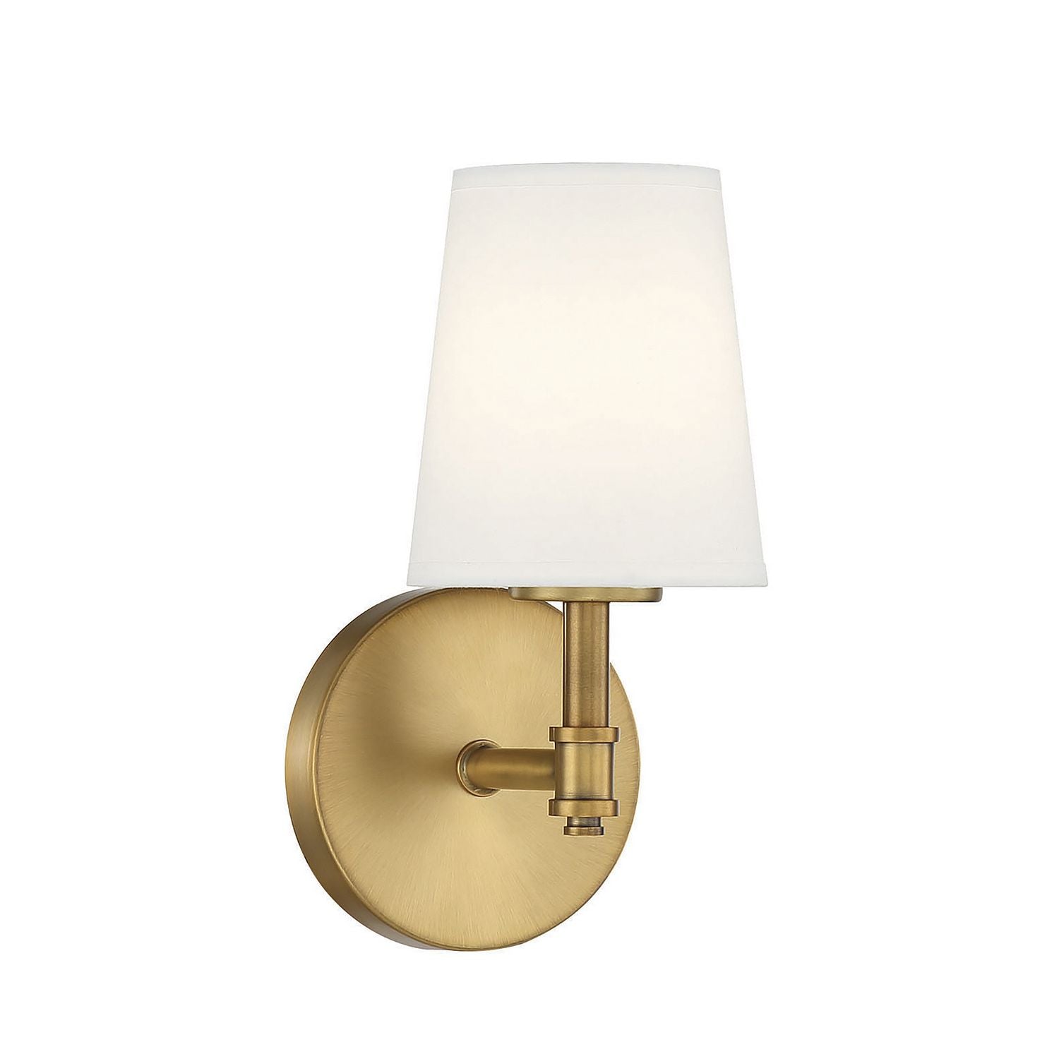 Meridian M90067NB One Light Wall Sconce in Natural Brass