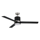 Kendal Lighting - Allure Ceiling Fan - AC30052-BLK/SN - Canada Light Shop