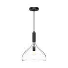 Alora Canada - PD532312MBCL - One Light Pendant - Belleview - Clear Glass/Matte Black