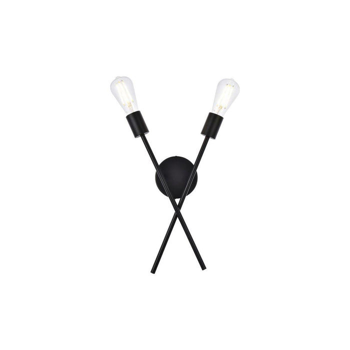 Elegant Lighting - Armin Wall Sconce - LD7053W7BK - Canada Light Shop