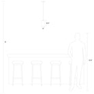 Visual Comfort Studio Canada - 6190301-848 - One Light Mini-Pendant - Zire - Satin Brass