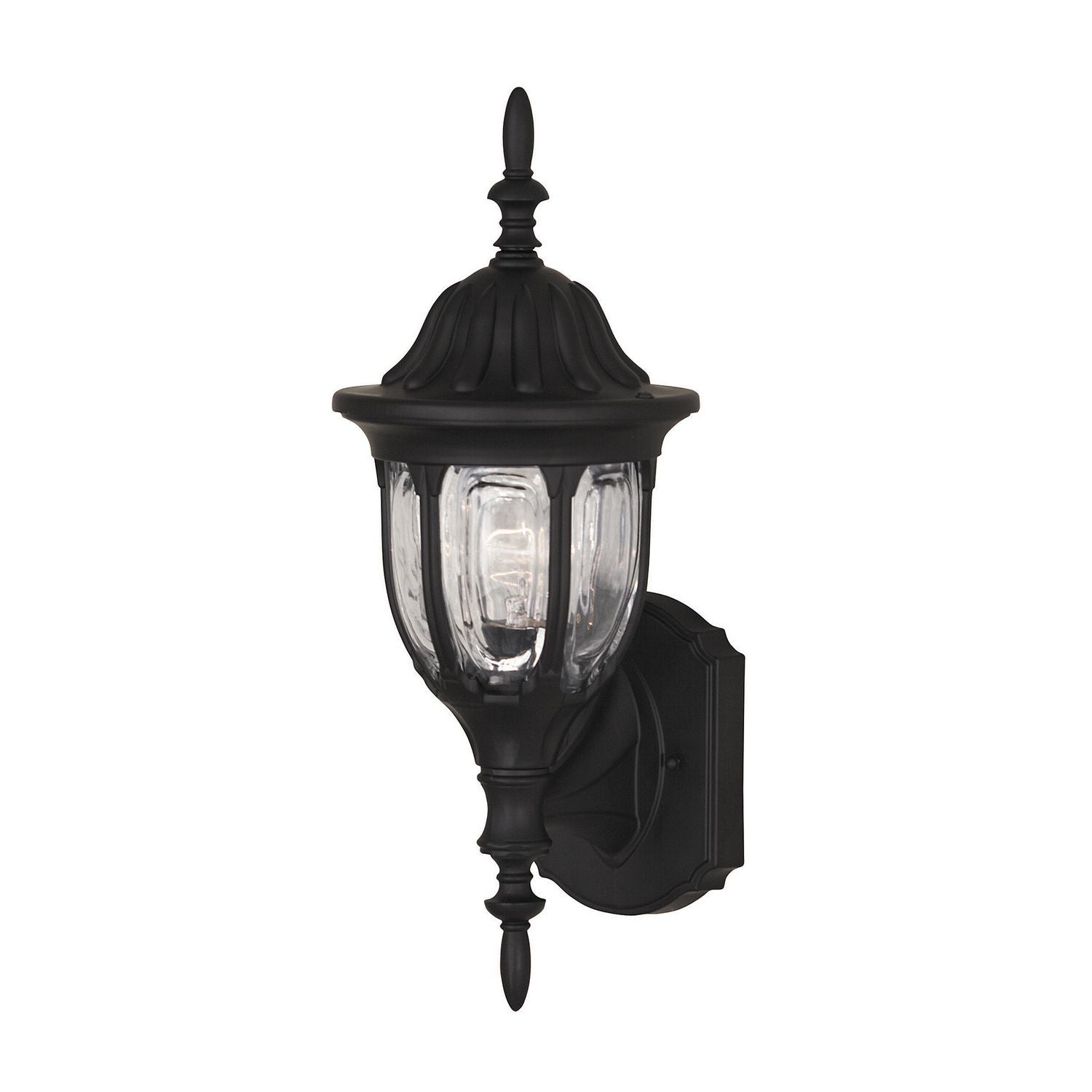 Meridian M50057BK One Light Outdoor Wall Sconce in Black