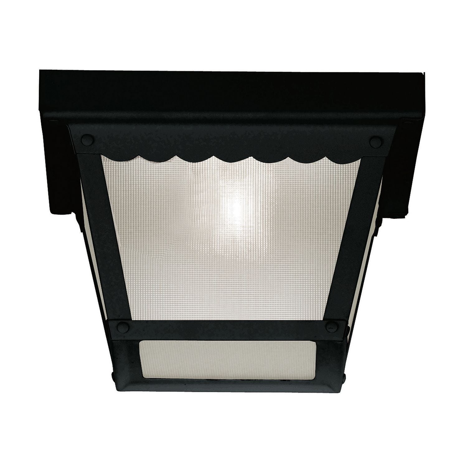 Meridian M50058BK One Light Outdoor Flush Mount in Black
