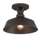 Meridian M60068ORB One Light Semi-Flush Mount in Oil Rubbed Bronze