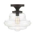 Meridian M60069ORB One Light Semi-Flush Mount in Oil Rubbed Bronze