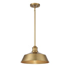 Meridian M7021NB One Light Pendant in Natural Brass