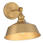 Meridian M90090NB One Light Wall Sconce in Natural Brass